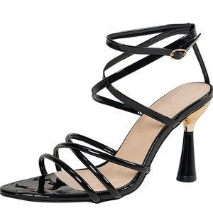 **New! Elegant Black Women’s Heeled Sandals size 9